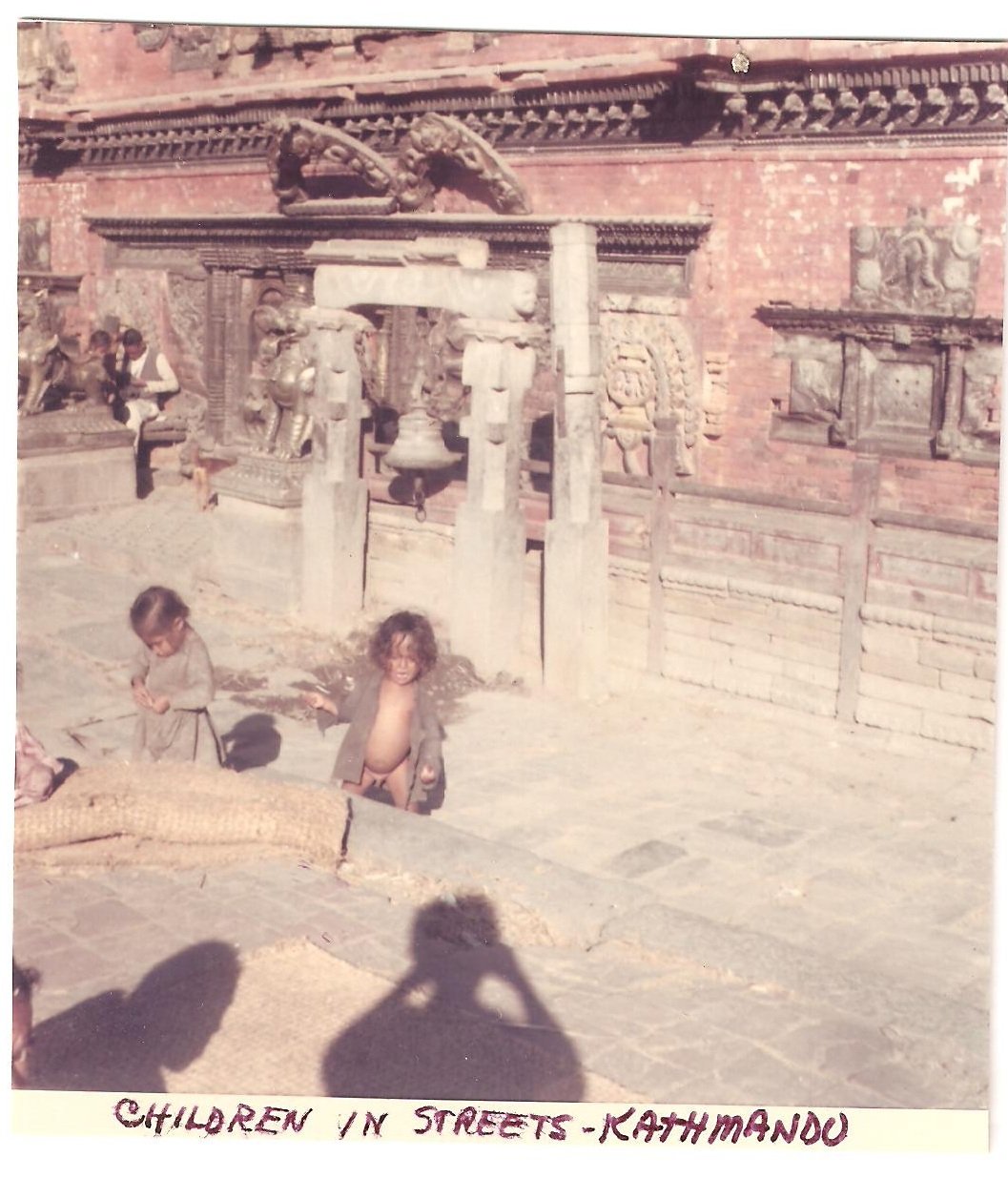 Vintage Photograph Children Playing Kathmandu Nepal 1968