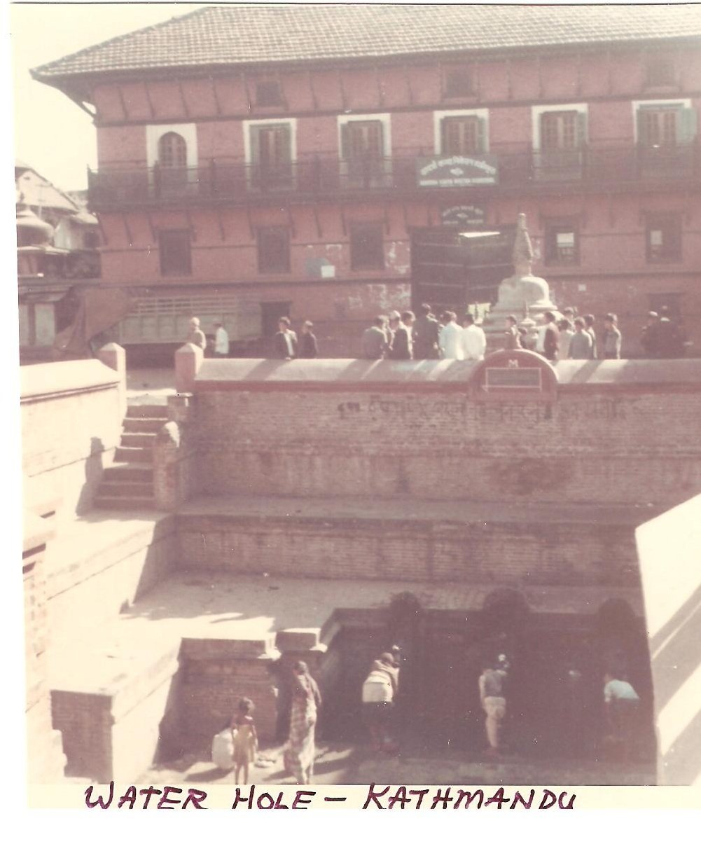 Vintage Photograph Water Hole Kathmandu Nepal 1968