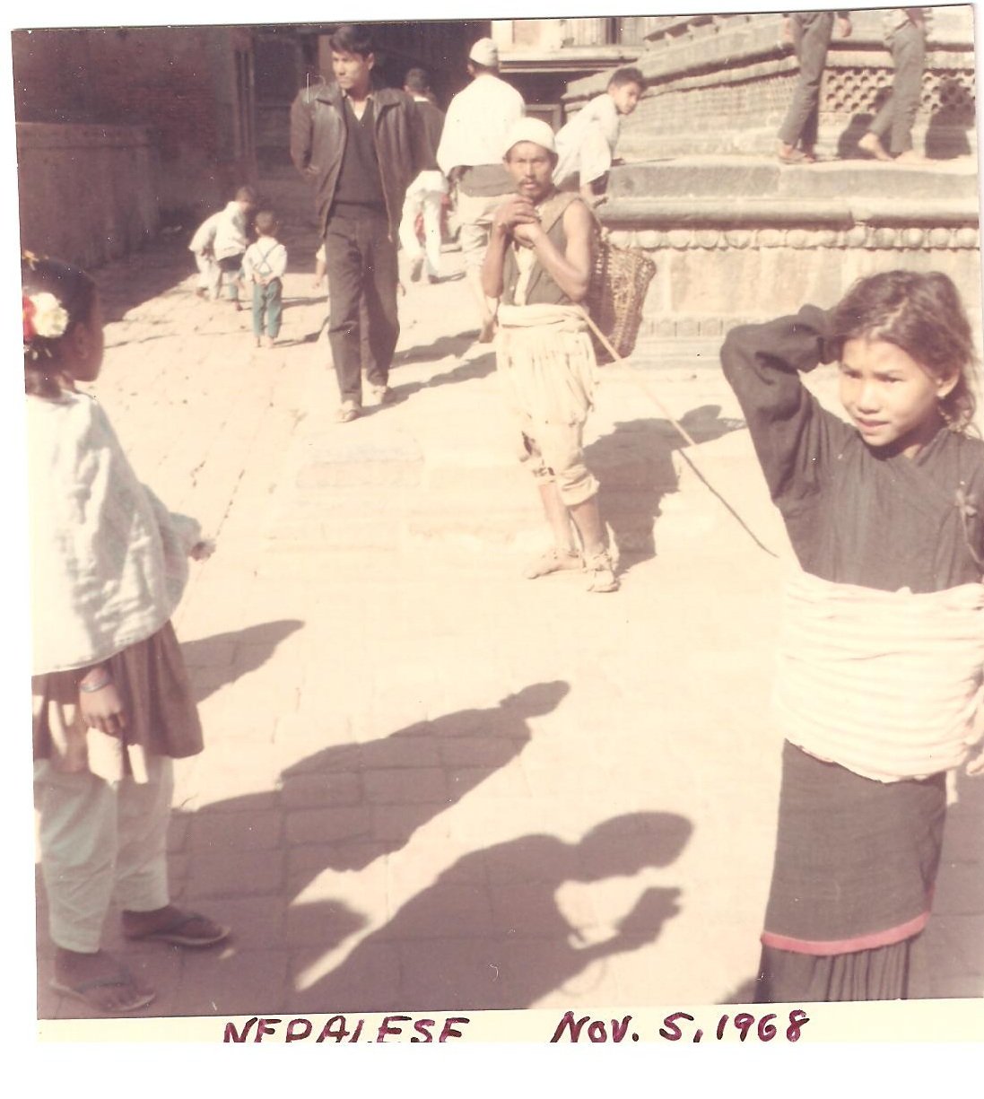 Vintage Photograph Nepalese Child City Nepal 1968