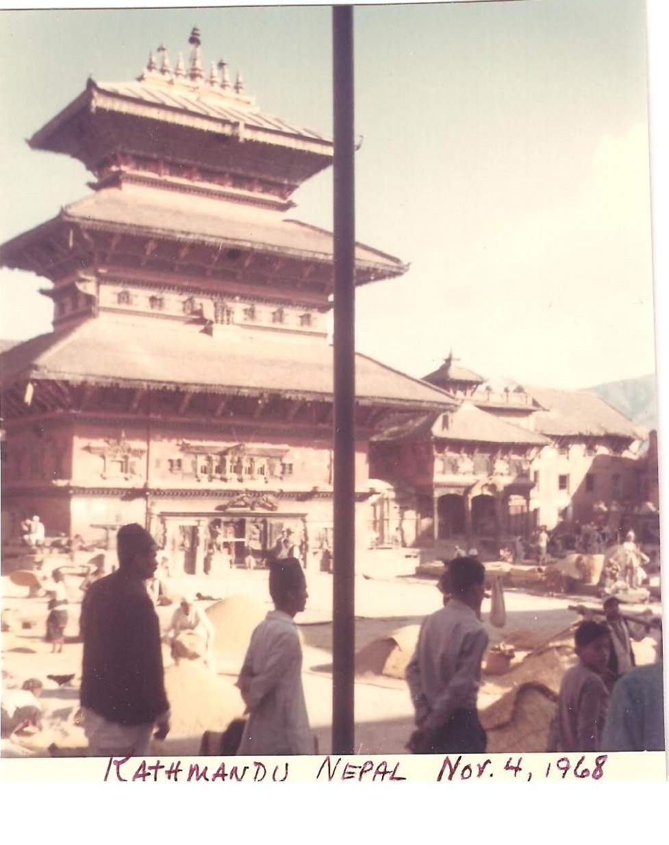 Vintage Photograph Temple Kathmandu Nepal 1968