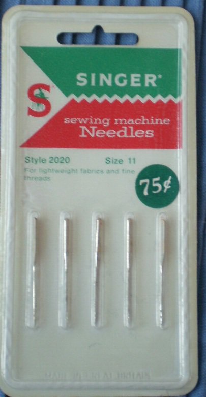 Singer Sewing Machine Needles 2020 Size 11 NOS C402 5/pack