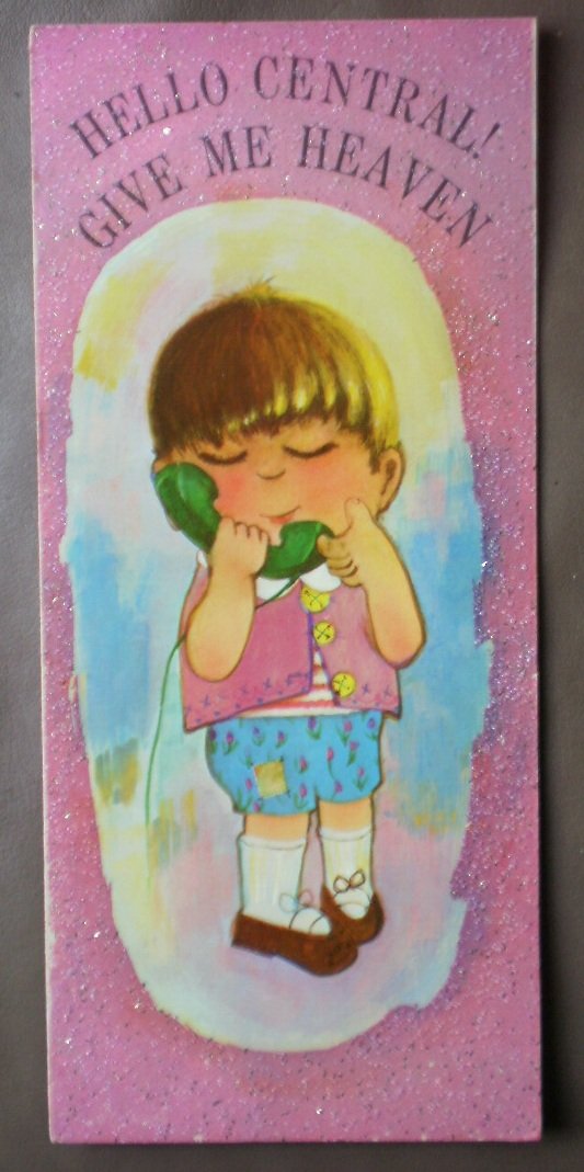 Lovables Card Vintage Greeting Friendship Love Telephone 35C3456 Happiness