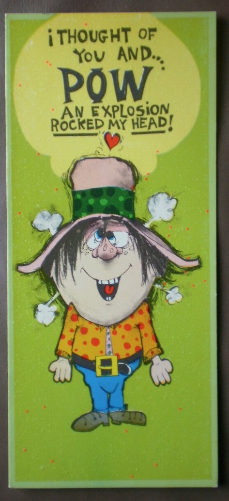 Happiness Cards Vintage Greeting Friendship Pow Explosion 25C3416 Rice Krispie
