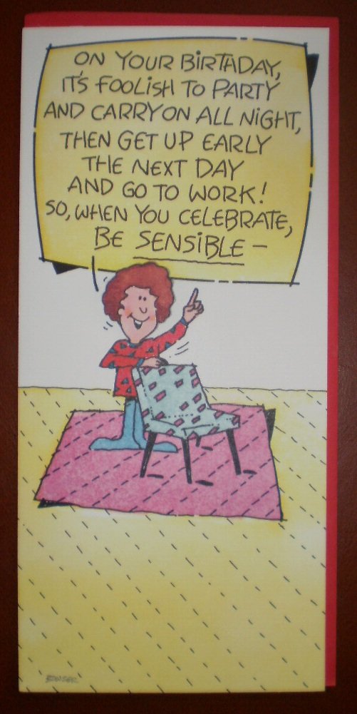 Birthday Card Vintage Gi-gi Cards Gallant Clown Pot of Gold 1983