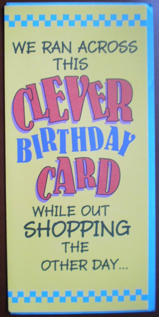 Birthday Card Clever Car Tires Hallmark Contemporary Vintage