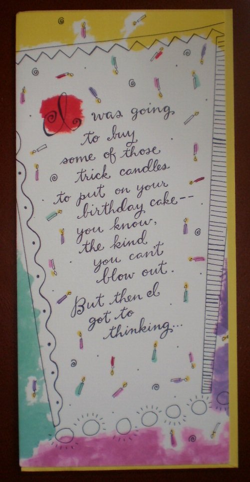 Birthday Card Trick Candles Cake Hallmark Contemporary Greeting