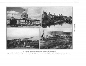 Minnesota Industrial Government Scenes Plate Print 1936 Book