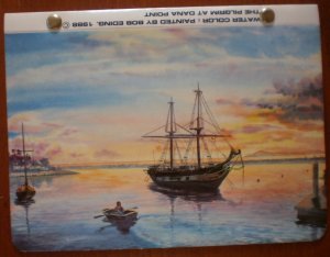 Vintage Photo Album Bob Eding Pilgrim At Dana Point Watercolor 1988 BJ Photo Express