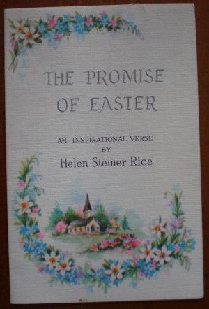 Gibson Inspirational Card Promise of Easter Helen Steiner Rice Vintage