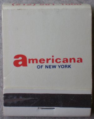 Vintage Matchbook American Hotels New York Matches