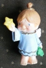 Hallmark Merry Miniature Katybeth 1986 Blue Angel Star