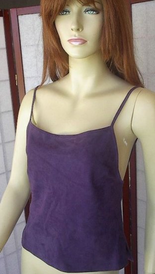 RALPH LAUREN SPORT Purple LEATHER HALTER $275 NWT 10