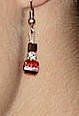 Cube bead earrings
