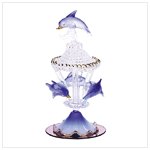 Color Glass Dolphins Carousel