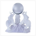 Frosted Elephants Figurine