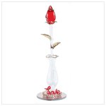 Love Sculptured Glass Rose