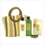 Coconut Lime Bath Tote Set