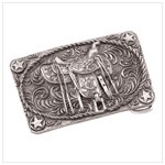 Pewter Saddle Belt Buckle