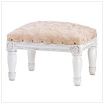 Floral Fabric Padded Footstool