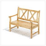 Pine Wood Outdoor Bench