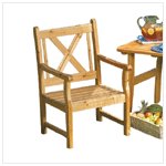 Pine Wood Outdoor Chair
