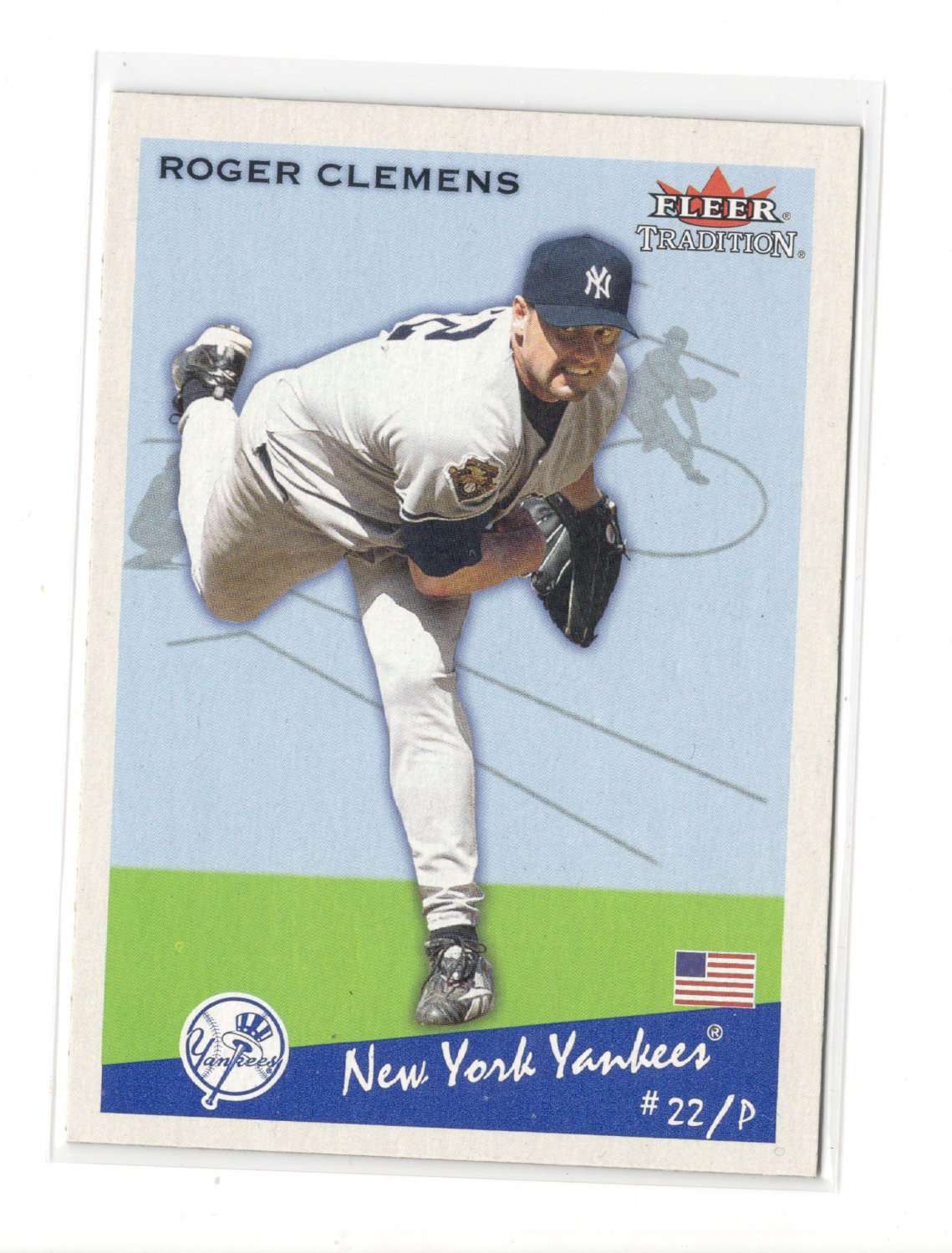 Roger Clemens Fleer Tradition New York Yankees Baseball Card