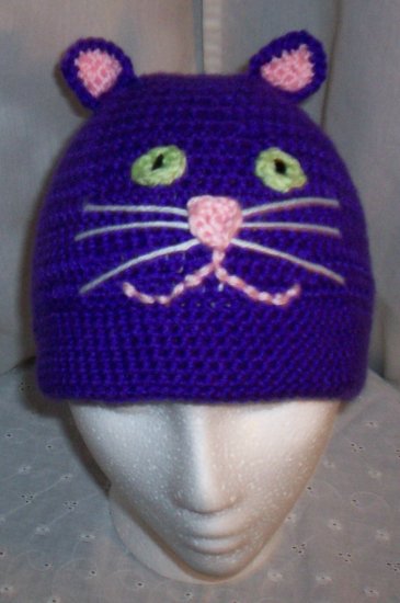 Bright Purple Cat Hat