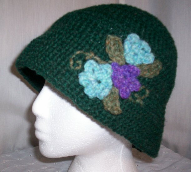 Green Flower Cloche