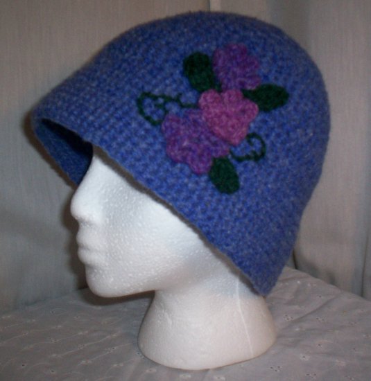 Blue Flower Cloche
