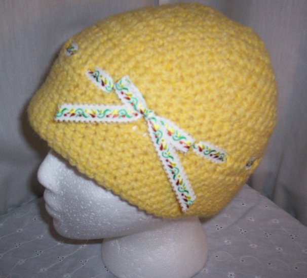 Yellow Ribbon Cloche