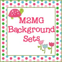 M2MG Tennis Match Turtle Background Set for Templates