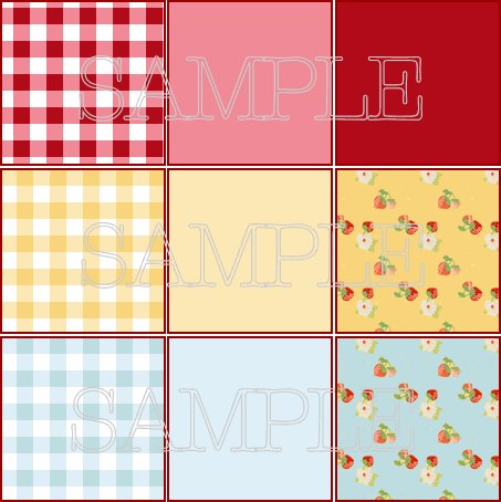 M2MG Strawberry Farm Background Set for Templates