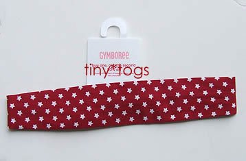 NWT Gymboree Red White Blue Star Hair Headband 4 5 6 7