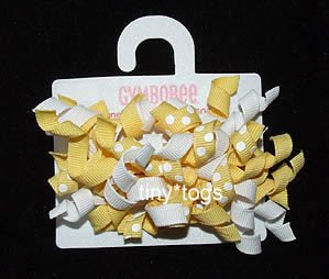 NWT Gymboree Lady Daisy Polka Dot Hair Curly Clips 3T