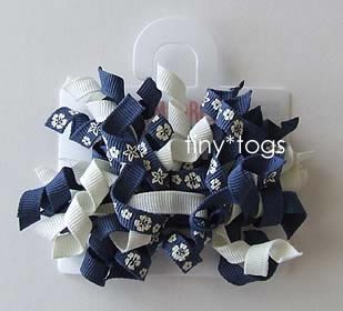 NWT Gymboree Beach Shack Flower Hair Curly Clips 2T 3T