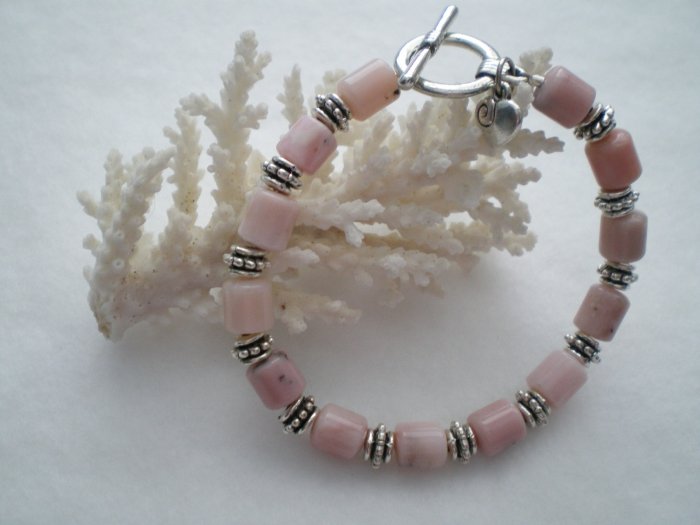 Pink Peruvian Opal Bracelet