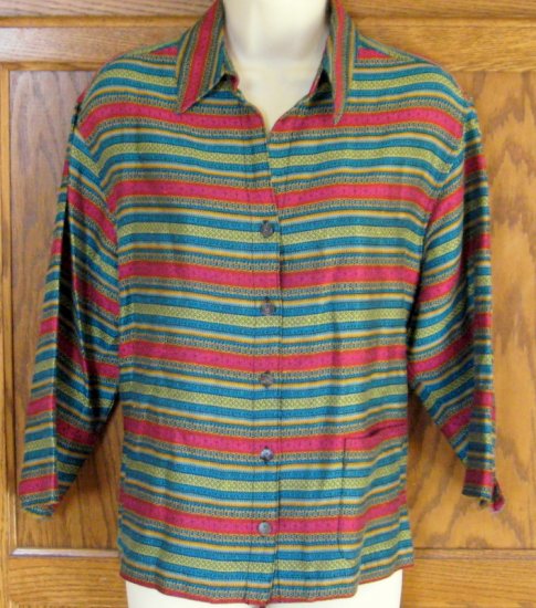 Chico's Design Jewel Tone Jacket Size 1 XS S