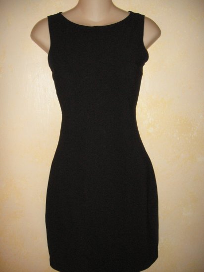 BLACK Short Tank DRESS w/Peekaboo KEYHOLE~Med