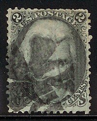 73 Andrew Jackson 1862 fancy cancel SCV $70 US classic oldie
