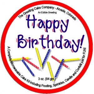 Happy Birthday Cake - White