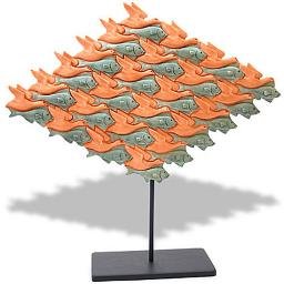 Fish Bird Tessellation by Escher