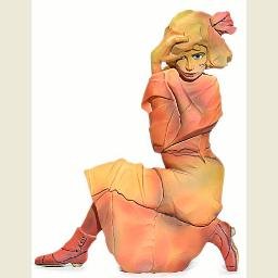 Kneeling Girl in Orange-Red Dress By Egon Schiele