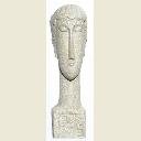 Abstract Female Head Sculpture (1913) by Modigliani