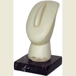 Cycladic Head on Marble Base