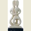 Cycladic Lovers with Arms Interlocking