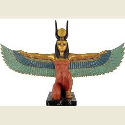 Kneeling Winged Isis, Gold Details, Large