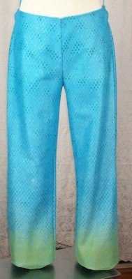 NEW VIVIENNE TAM PANTS Size3 Medium M Blue Green NWT $265