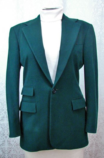 GREEN JACKET 6 Ralph Lauren Collection 25% Cashmere Blazer Purple Label