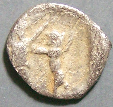 Ancient Phonecian Silver Eighth Shekel Coin 4th Century BC Sidon