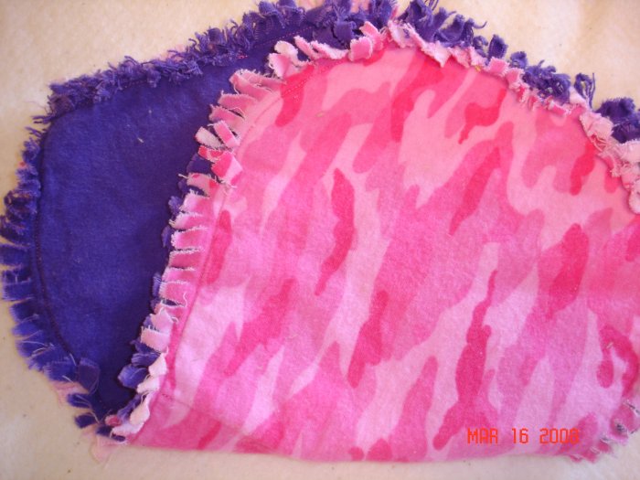 Pink Camo Rag Burp Cloth